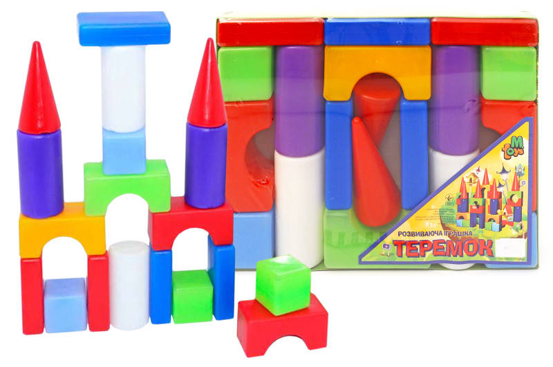 

Дитячий конструктор теремок 19 деталей 08081 Mtoys