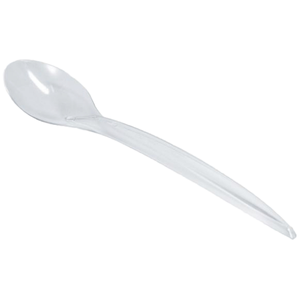 

Одноразовая ложка прозрачная 100 шт/уп, Прозрачный
