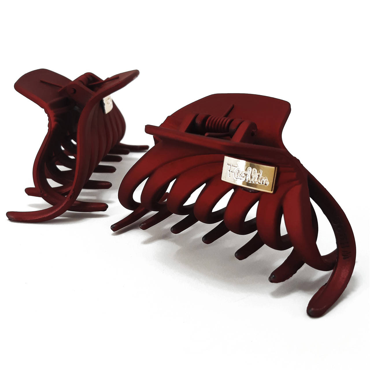 

Краб для волос Fashion каучуковый 8.5 см, Красный