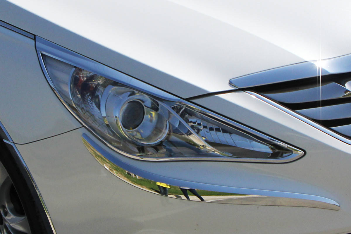 

Хром накладки на фары Hyundai Sonata YF 2009-2013 (Autoclover B629)