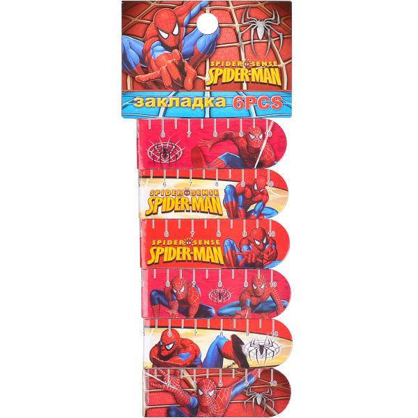 

Закладка-магнит 6 штук "Супер герой", Разные цвета