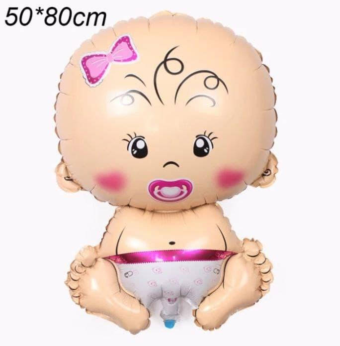 

Фольгированный шар BABY GIRL 50х80см, Разные цвета