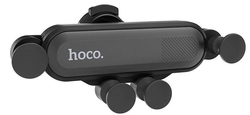 

Автодержатель с автозажимом Hoco CA51 Air Оutlet Gravity Black, Черный