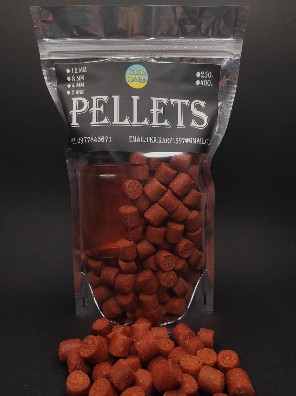 

Пеллетс прикормочный 12 мм 250 г + Ликвид 50 мл Креветка