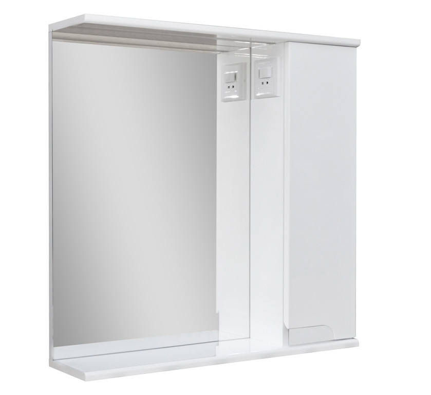 

Зеркало для ванной комнаты СИМПЛ 60 правое с LED подсветкой ПиК