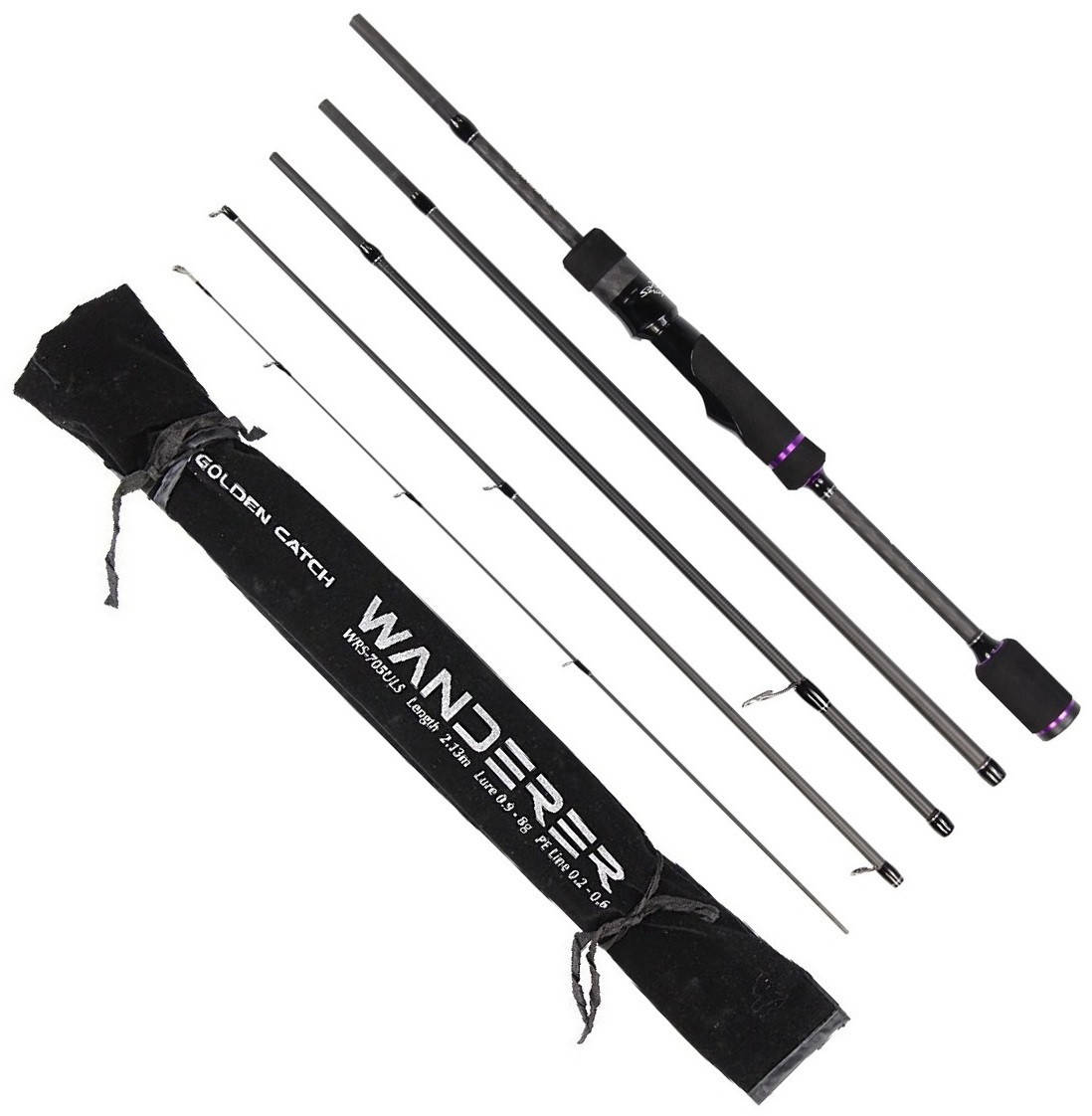 

Спиннинг GC Wanderer WRS-705ULS 2.13м 0.9-8г (ультралайт)