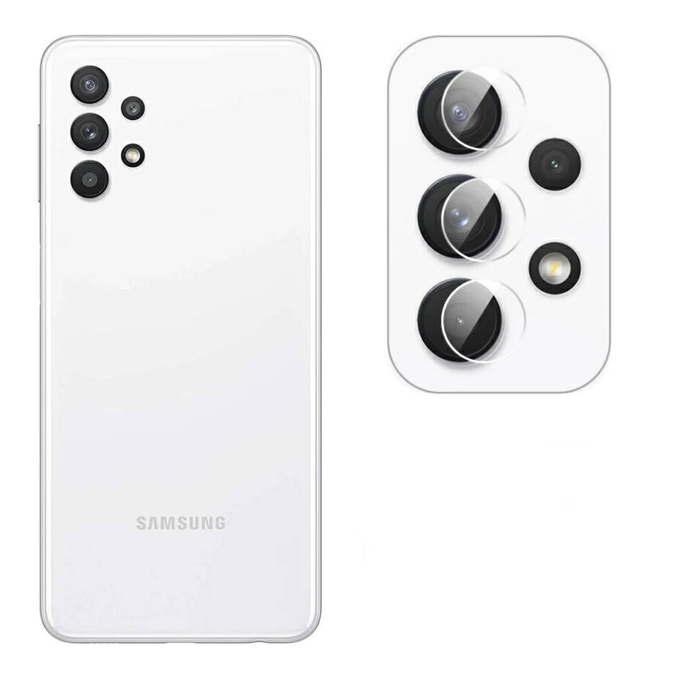 

Защитное стекло на камеру Samsung Galaxy A32 (комплект 3 шт), Прозрачный