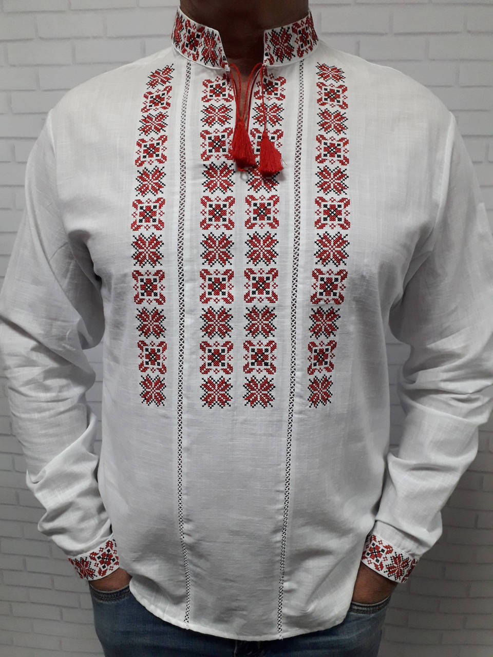 

Вышиванка мужская ,машинная вышивка "Стас"