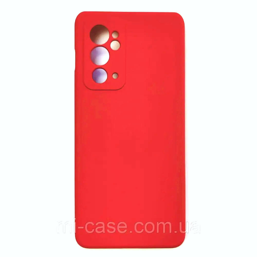 

Силиконовый чехол для OnePlus 9RT Красный микрофибра soft touch