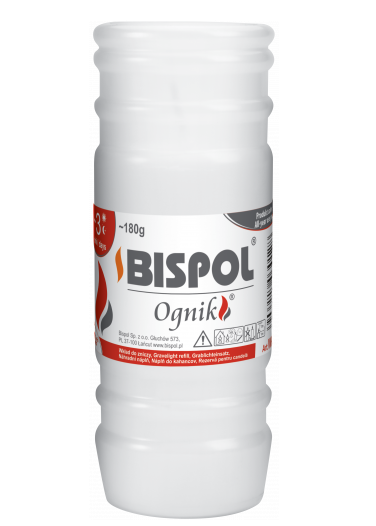 

Ognik Свеча вкладыш для лампад 3 дня сгорания 180g Bispol Польша, Белый