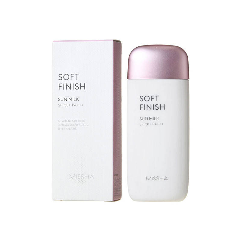 

Солнцезащитная эмульсия SPF50 Missha All around Safe Block Soft Finish Sun Milk SPF50