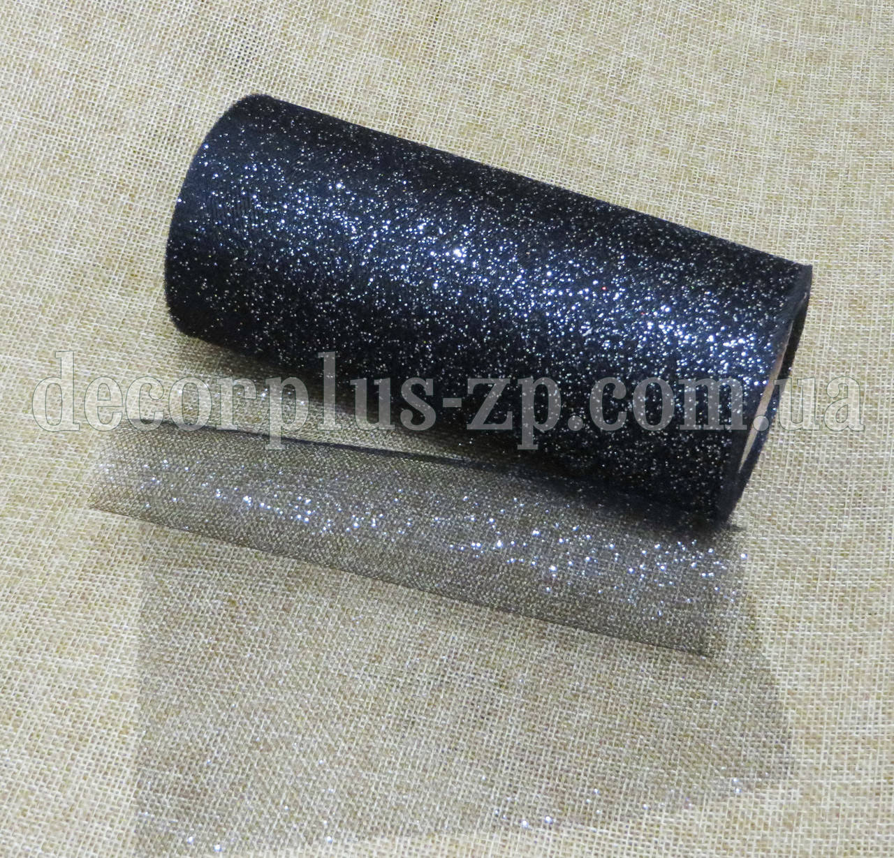 

Фатин с мелкими блестками , черный