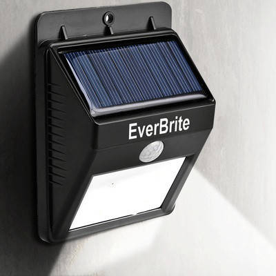 

СВЕТИЛЬНИК EVER BRITE С ДАТЧИКОМ ДВИЖЕНИЯ НА СОЛНЕЧНОЙ ПАНЕЛИ