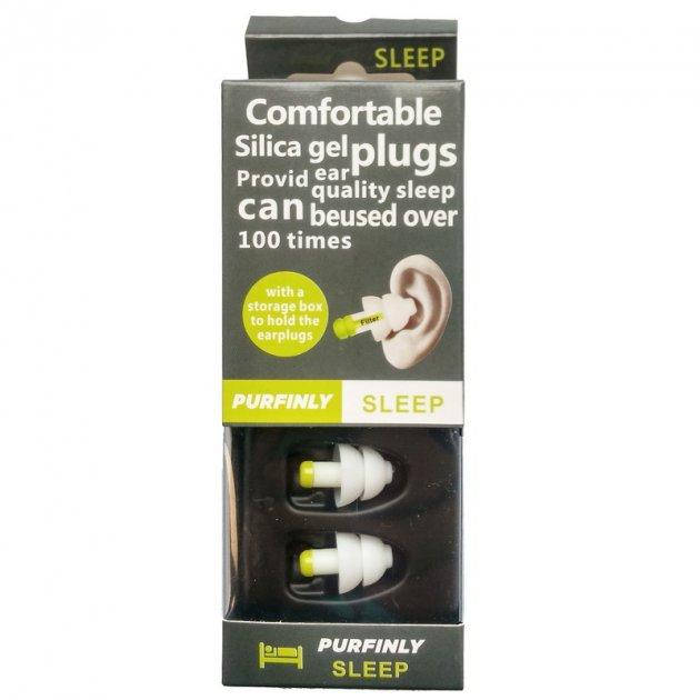 

Беруши для сна, отдыха Purfinly Sleep Зеленые, 2 пары