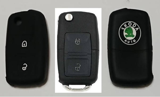 

Skoda Силиконовый чехол для ключа KC05, Черный