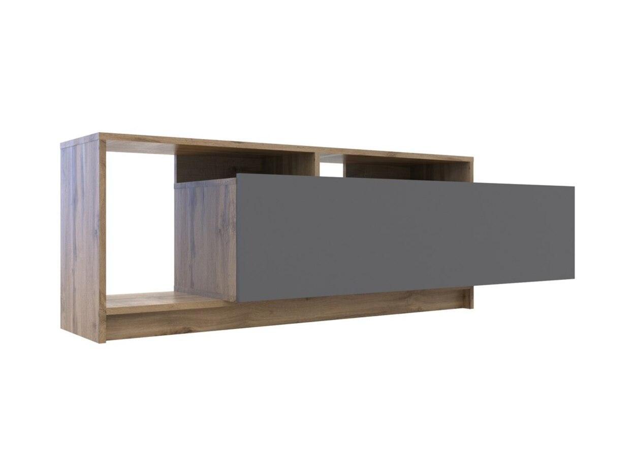 Стінка у вітальню Doros U2 Тахо Графіт ДСП 160х38х48 (41510106) 2