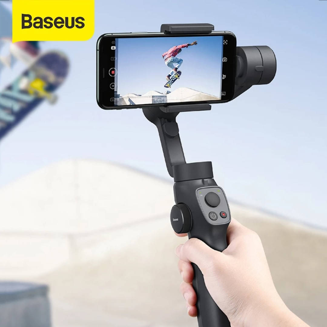 

Трехосевой стабилизатор Baseus Gimbal Stabilizer для смартфона, Черный