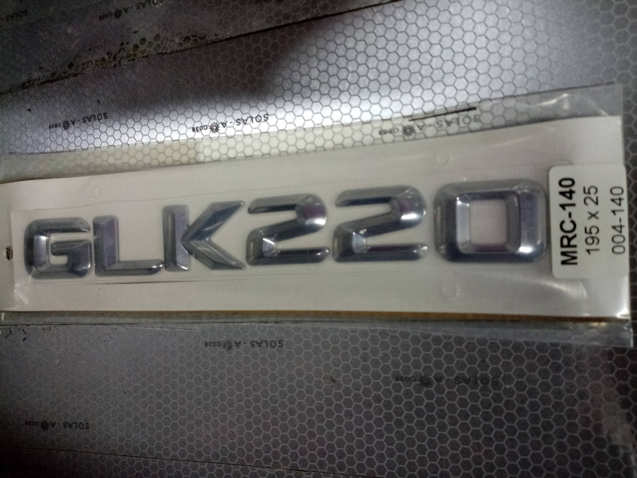 

Надпись GLK220 195х25 мм