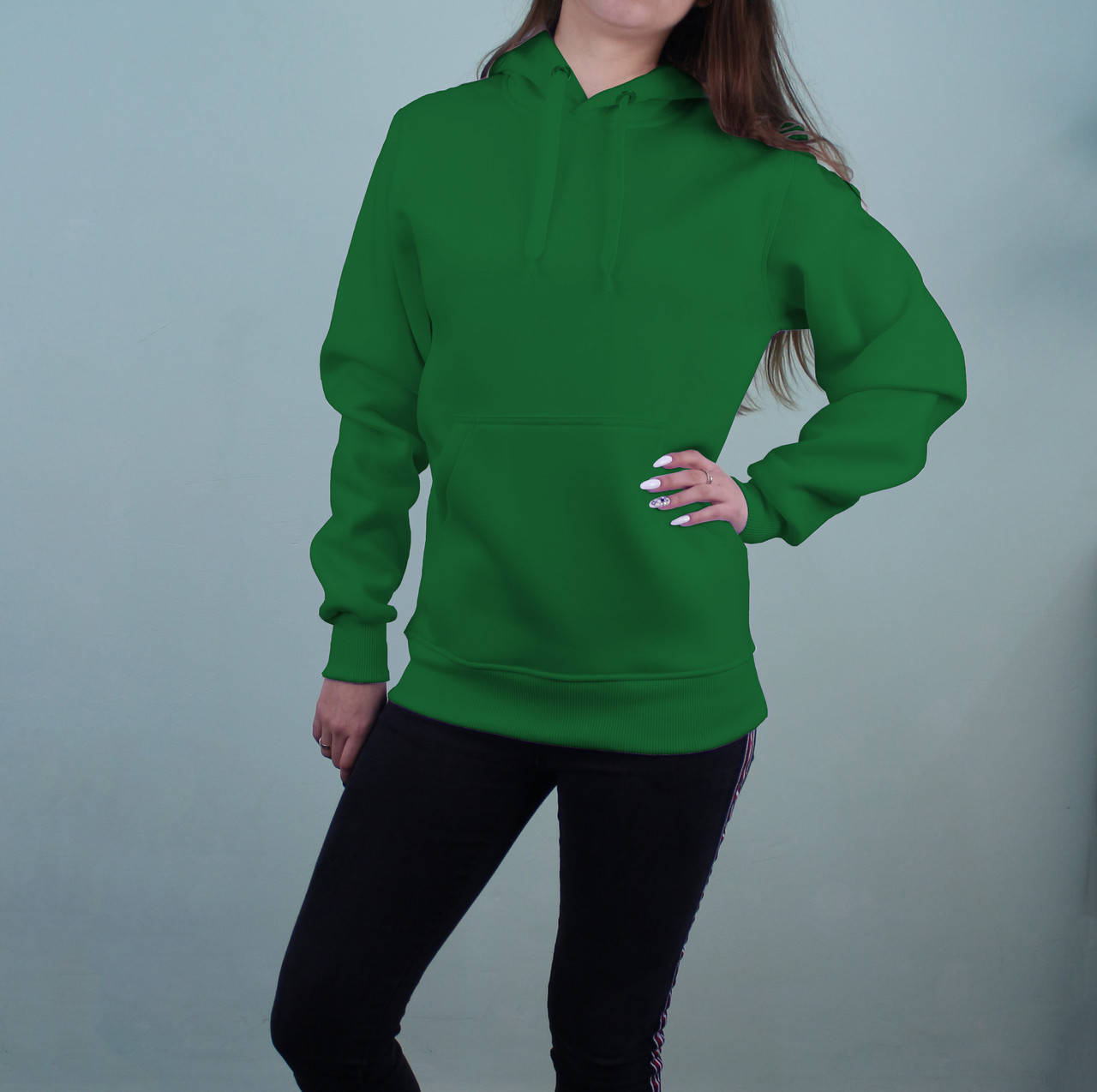 

Толстовка зеленая женская, Зелёный