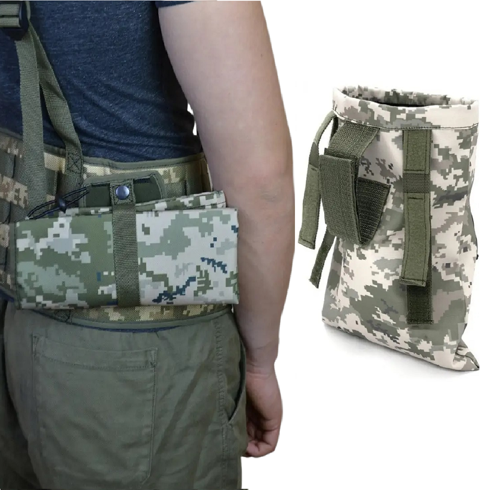 

Сумка для сброса магазина 25*27*20 см Светлый пиксель / Сумка для магазина / Подсумок для хранения