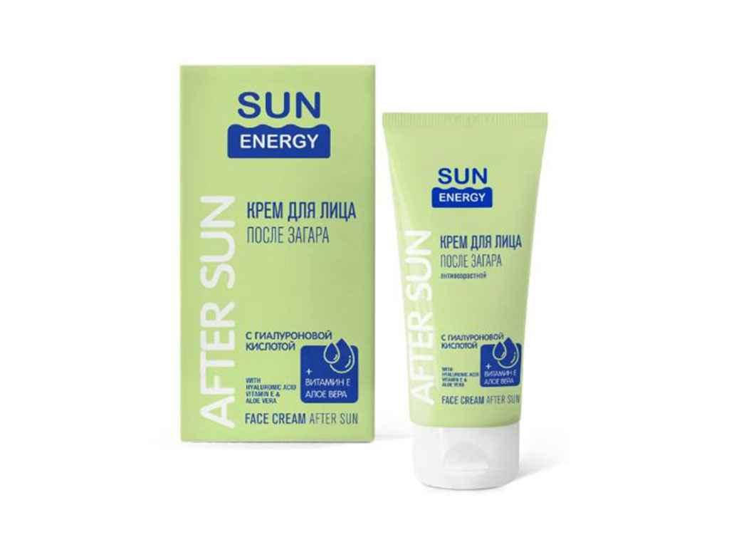 

Крем д/обличча після засмаги з гіалуроновою кислотою 50мл ТМ SUN ENERGY
