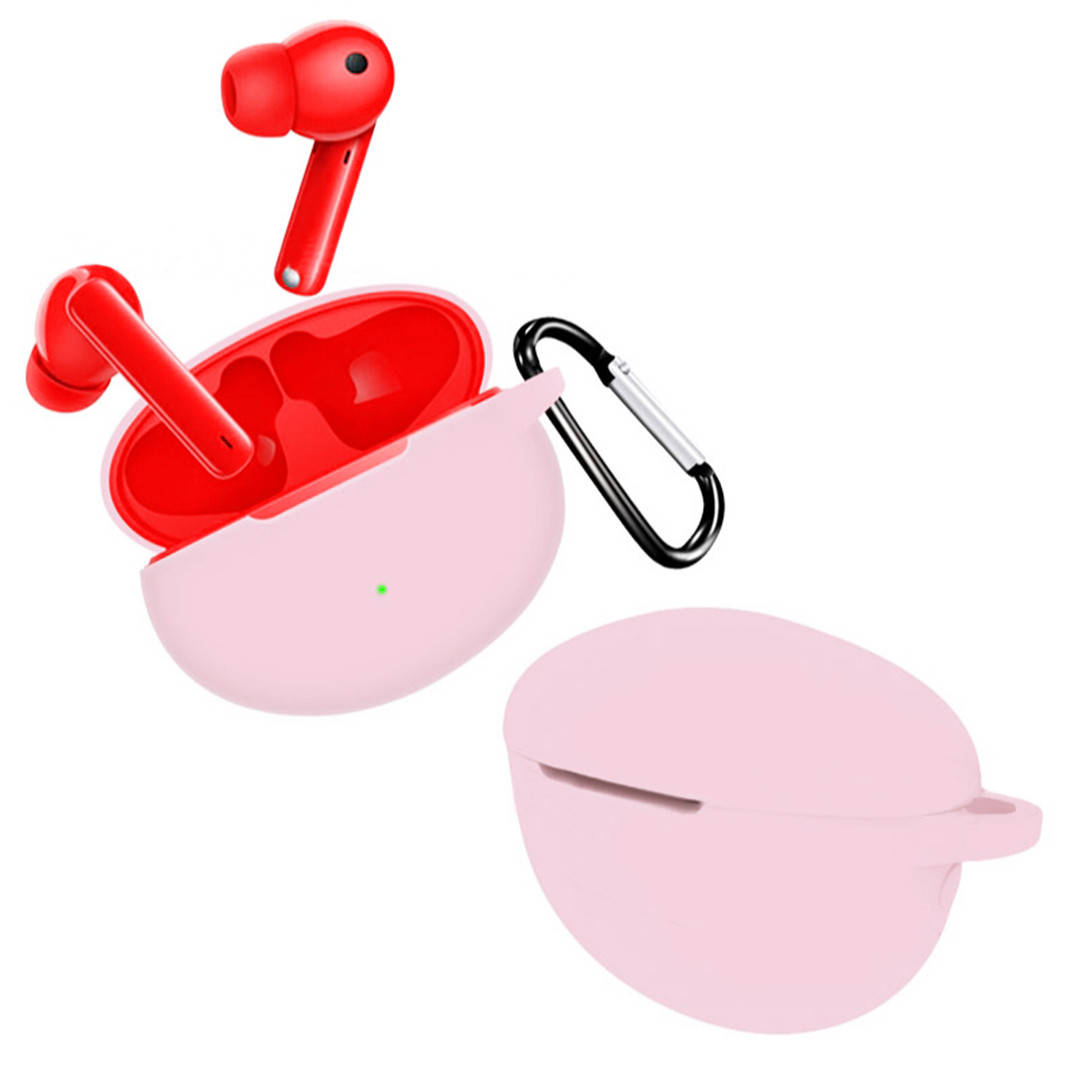 

Чехол для Huawei FreeBuds 4i | чехол + карабин | розовый