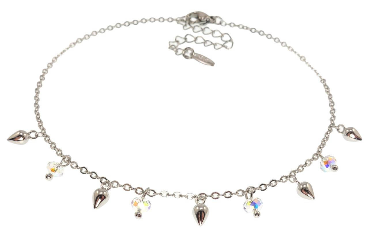 

Браслет Xuping Родий с кр-ми Swarovski "Кристаллы Paradise shine " размер с доп. цепочкой 22,5-275с,м х2мм