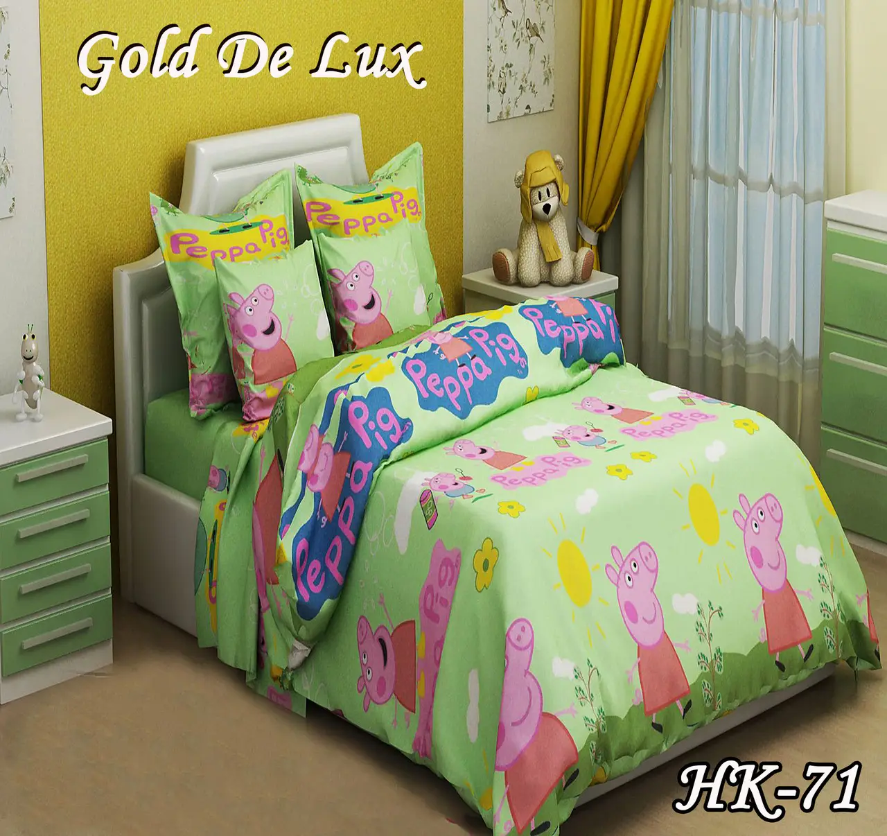 

Детское постельное белье в кроватку Свинка Пеппа