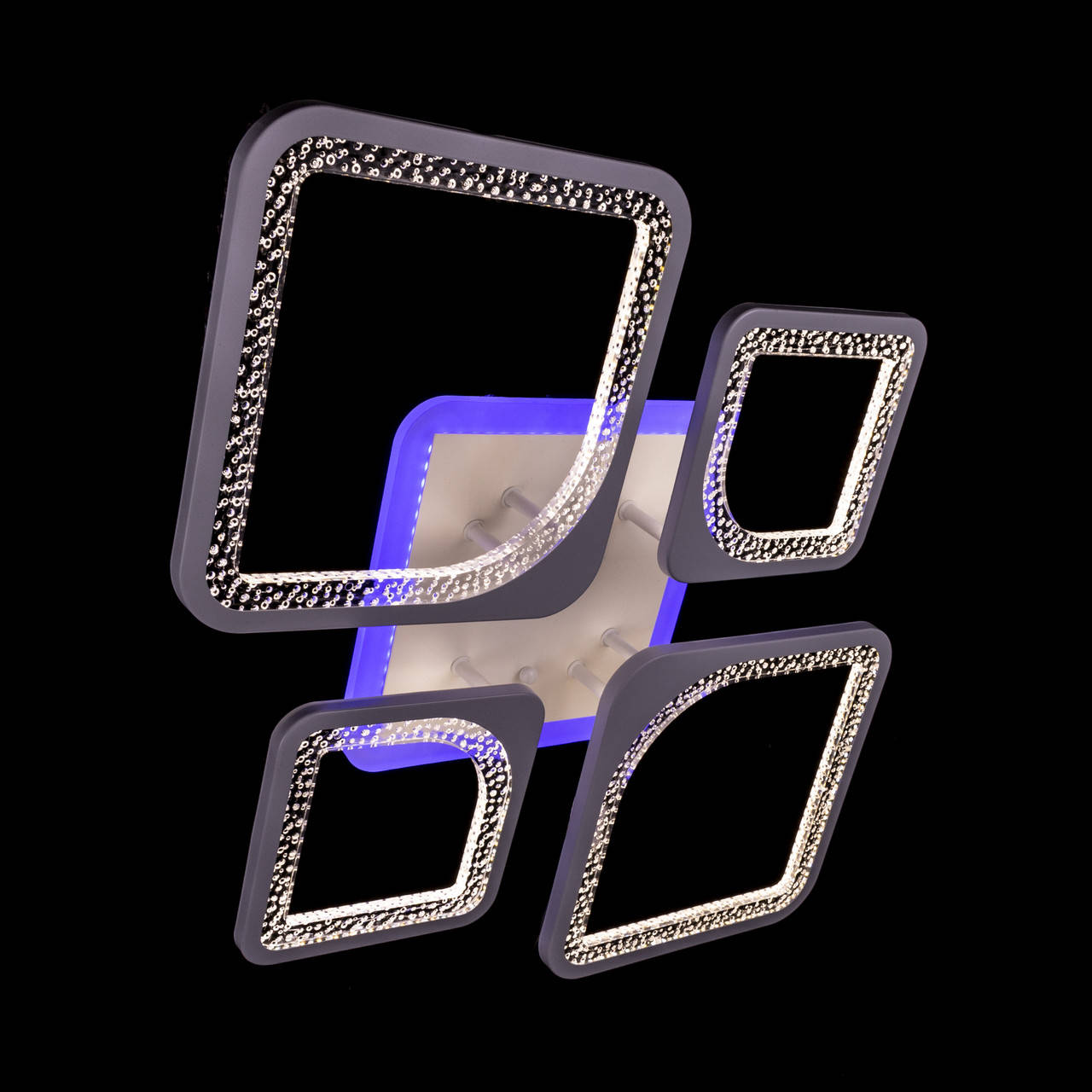 

Потолочная светодиодная люстра с диммером и подсветкой основания P5-YH060/2+2/, Белый