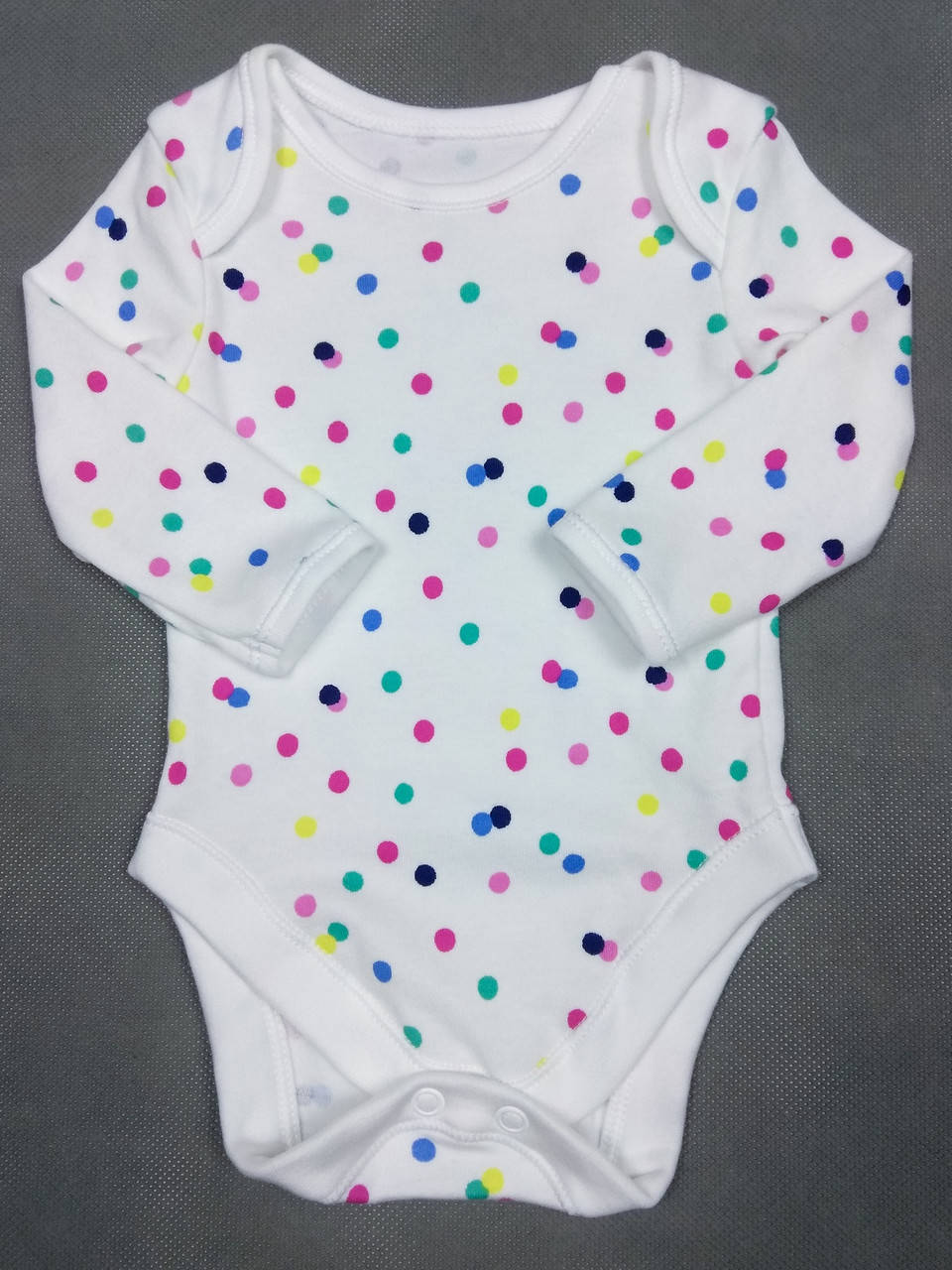 

Бодик с длинным рукавом для девочки George, 0-3м (56-62см)