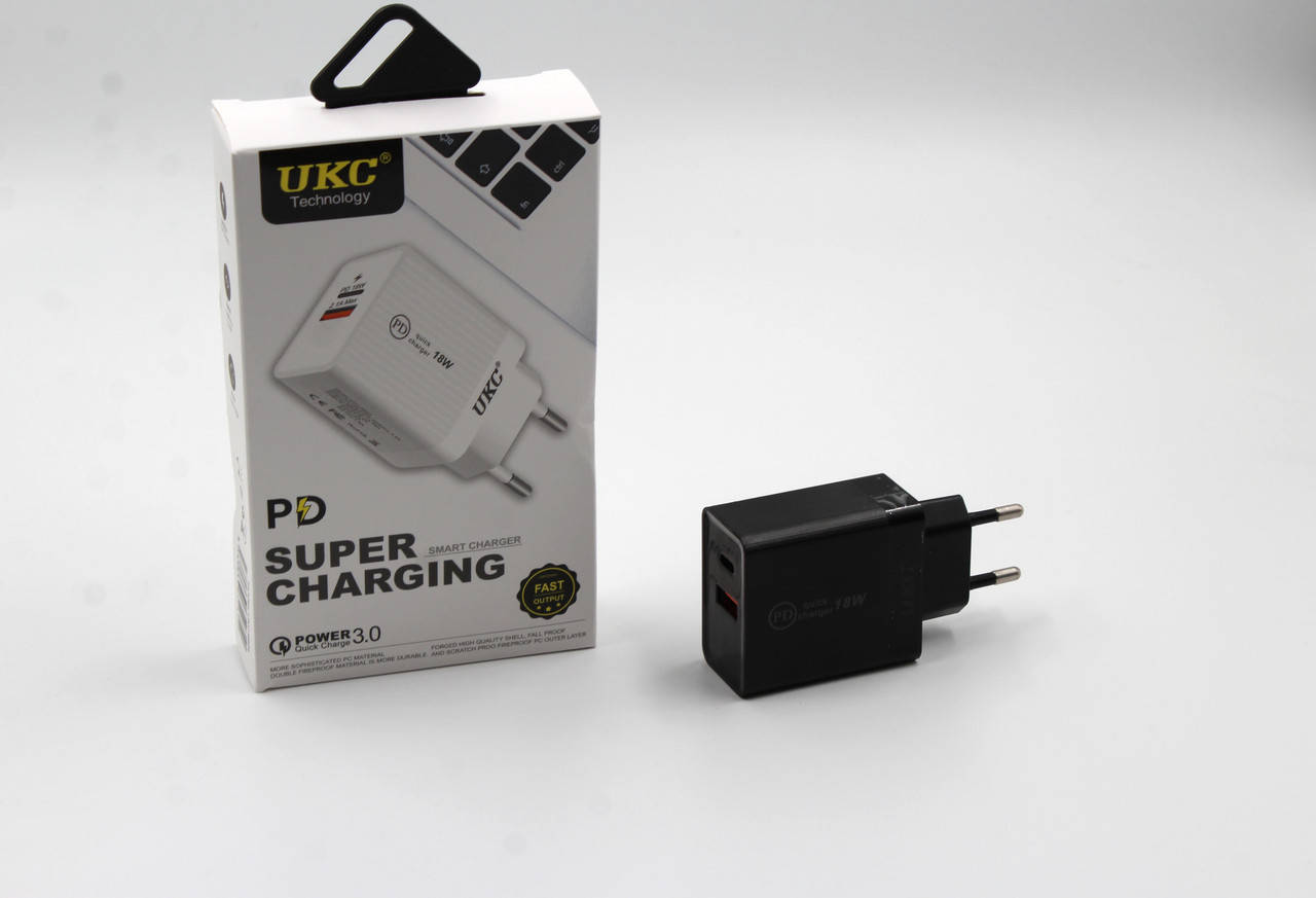 

Адаптер Fast Charge 220v 18w APD 889 USB+type C
