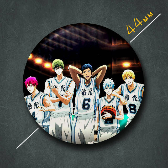

"Баскетбол Куроко / Kuroko's basketball" значок круглый на булавке Ø44 мм