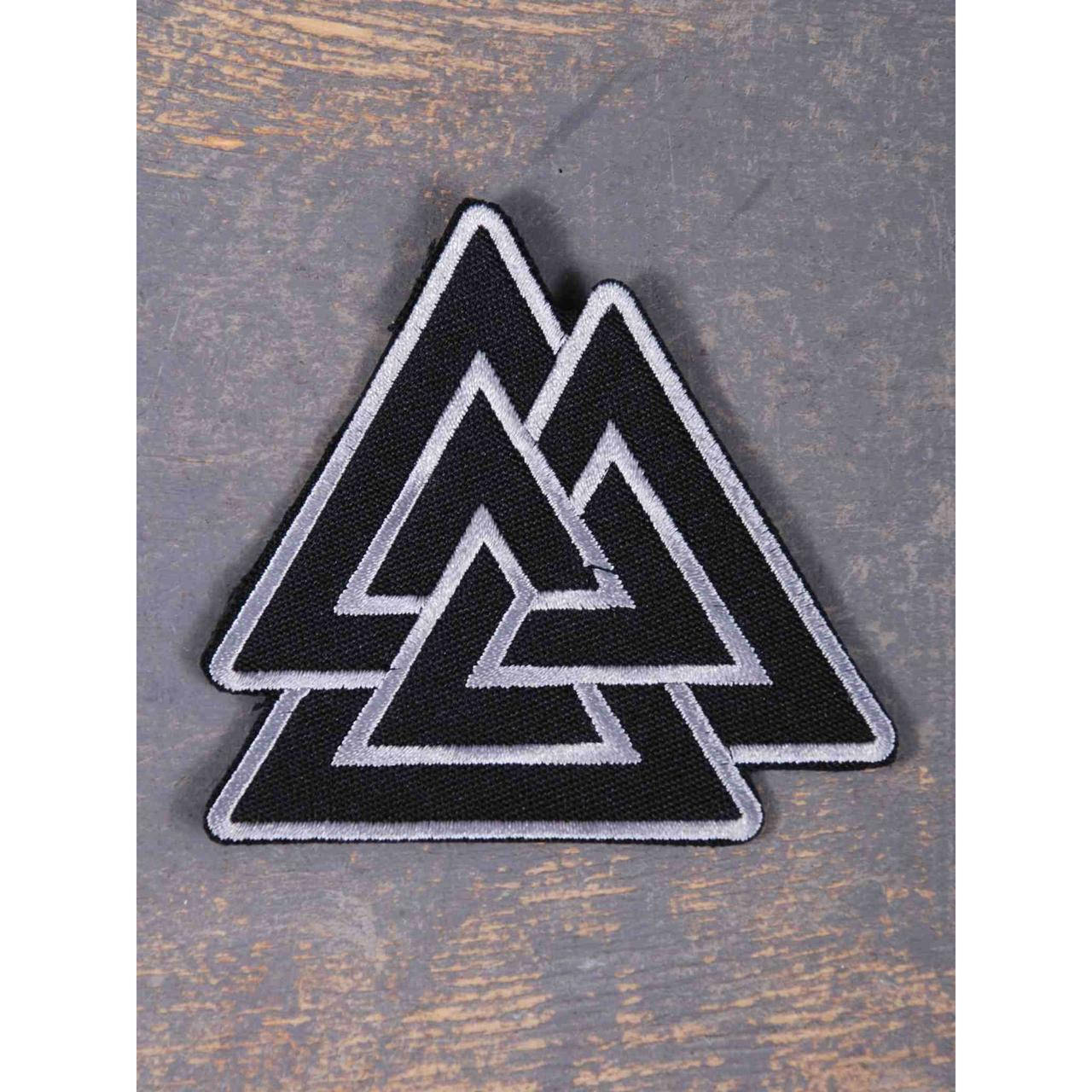 

Нашивка Valknut вишита вирізана