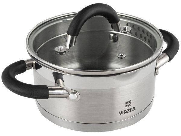 

Каструля Vinzer Progresso 1,5 л 16 см (89052), Серый