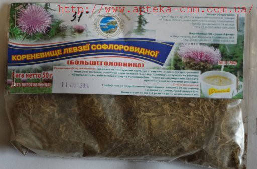 

Левзея сафлоровидная (маралий корень) 50г