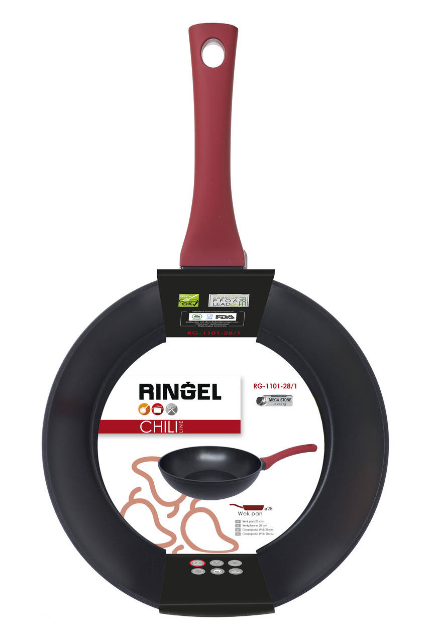 

Сковорода Вок RINGEL Chili WOK 28 см, RG-1101-28/1
