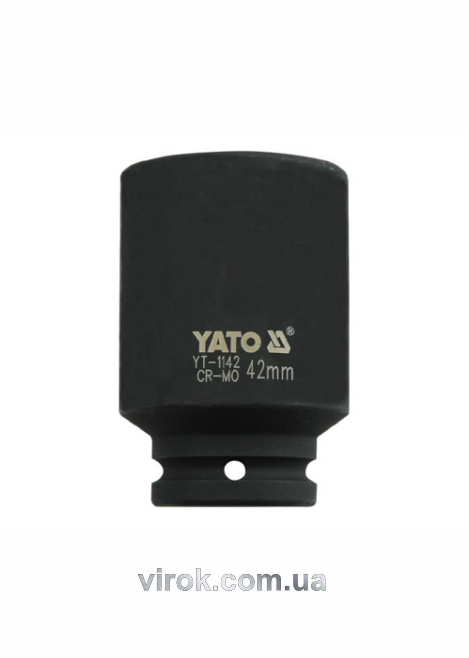 

Головка торцевая ударная шестигранная YATO 3/4" М42 х 90 мм YT-1142