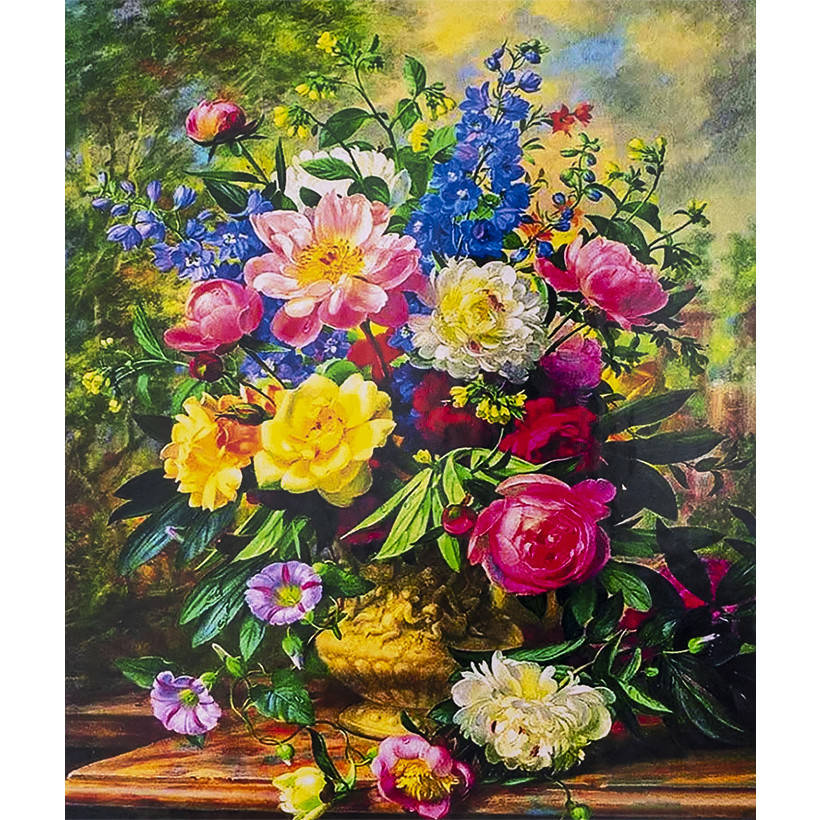 

Алмазная мозаика 40х50 см DIY Винтажный букет в вазе (SL 74874)