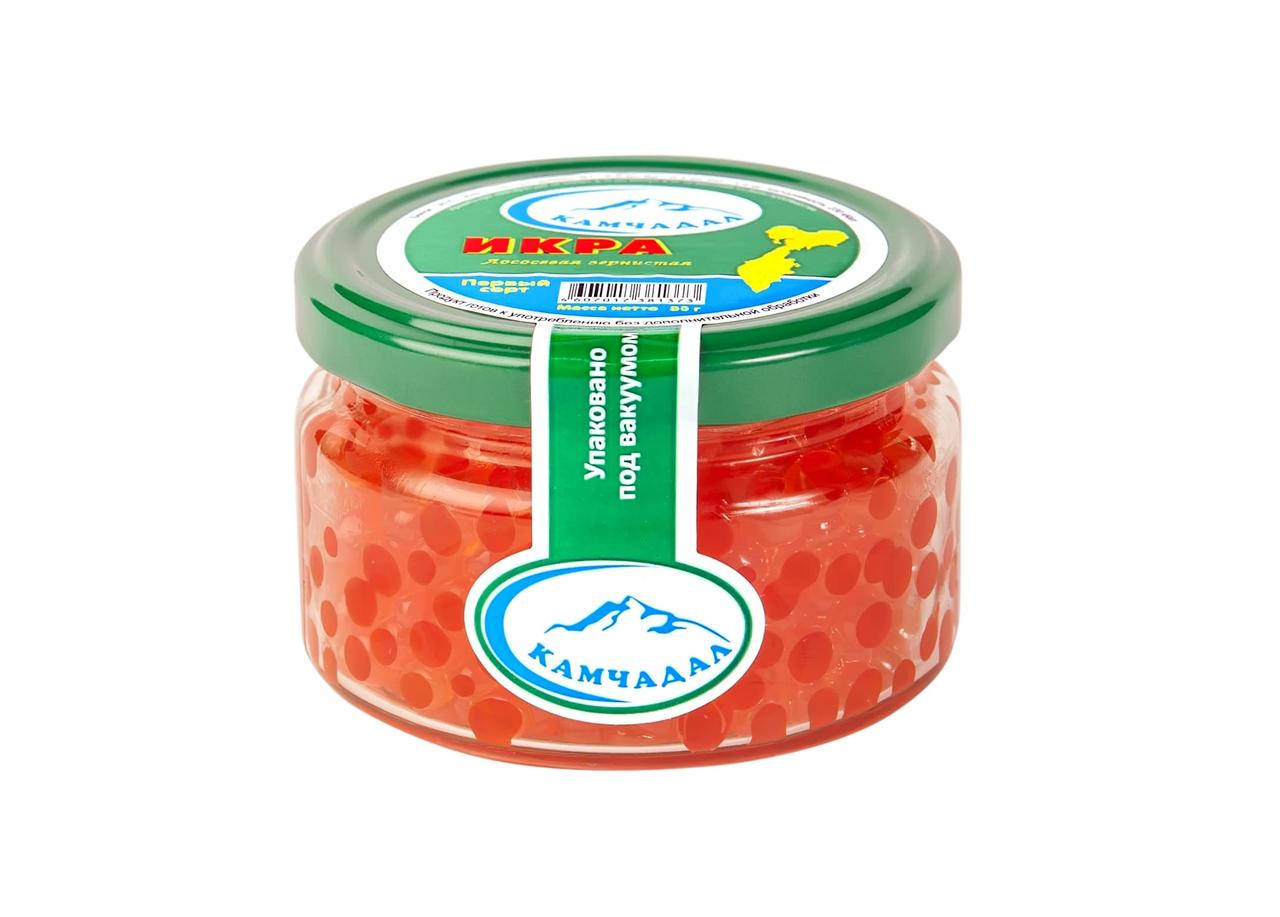 

Икра красная "Камчадал" горбуша (Red salmon caviar), 90г, с/б КТ-0448