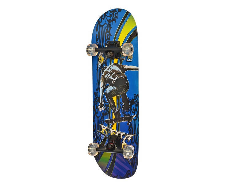 

Скейт деревянный 79 см Skateboarder Сине - Желтый