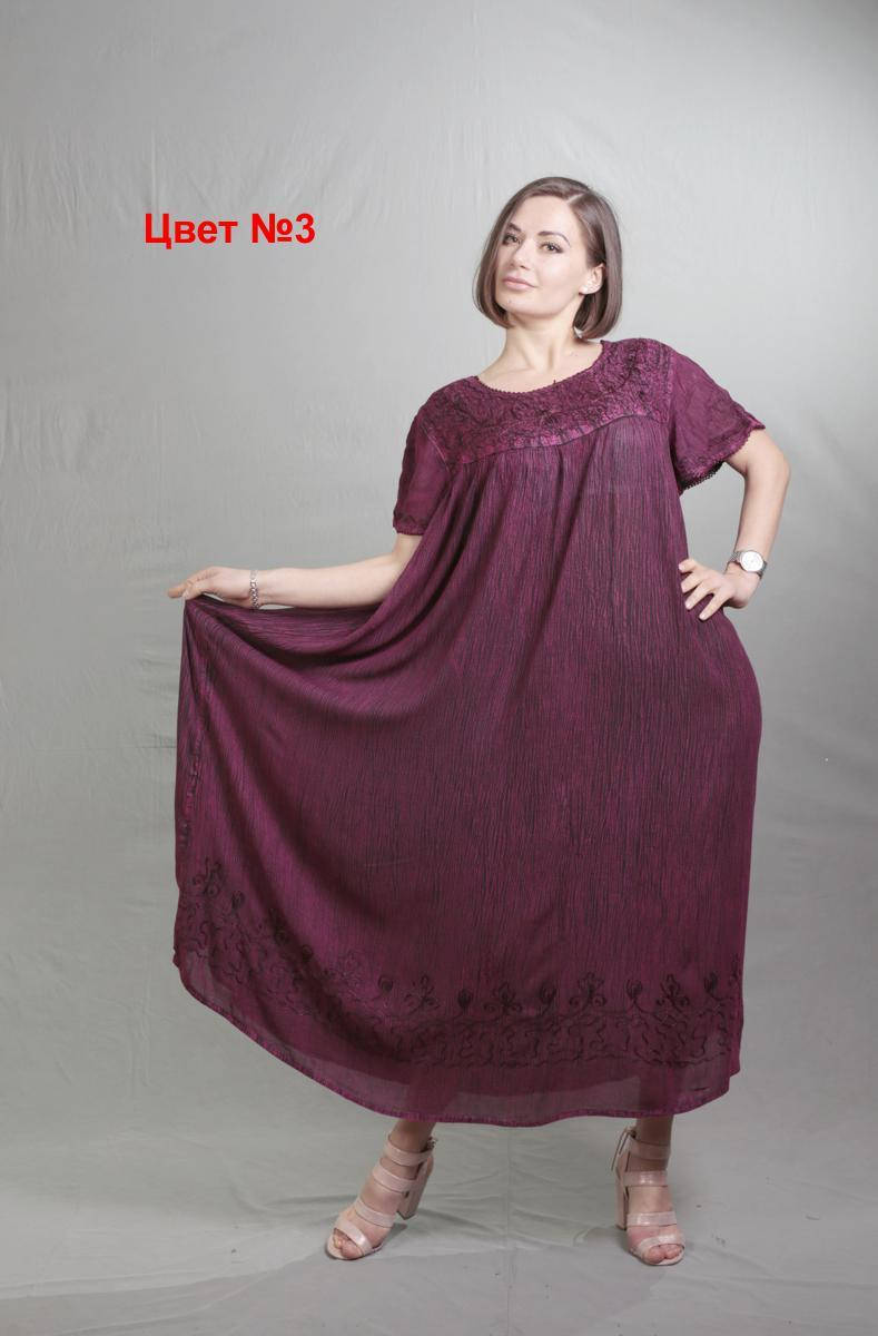 

Женское летнее платье свободного кроя большого размера 64-66 Украине