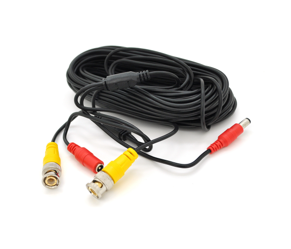 

Кабель для камер видеонаблюдения Ritar BNC+DC 18,3m черный