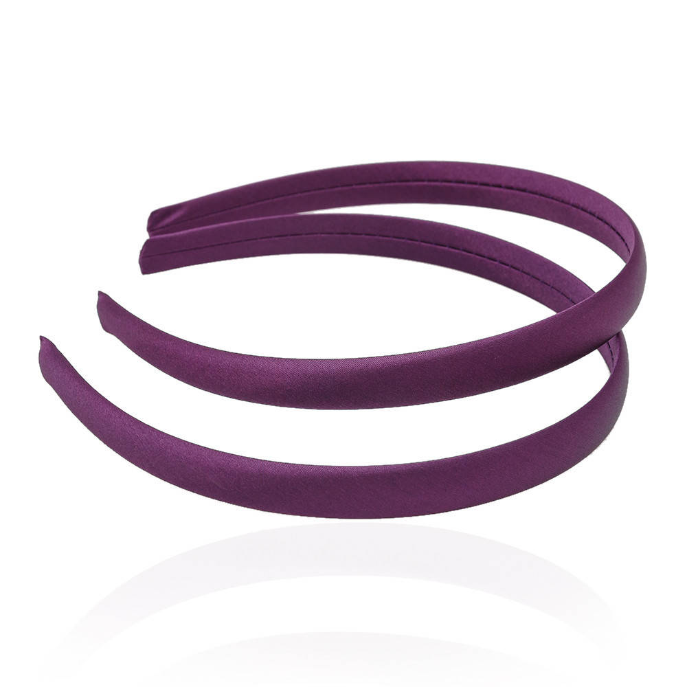 

Заготовка для обруча с атласной лентой 1,5 см (упаковка 12 шт) фиолетовая, Фиолетовый