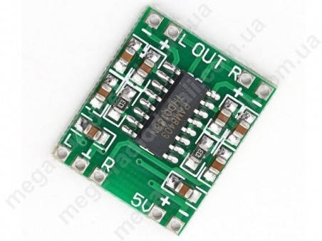 

Аудио усилитель класса D 2x3W пит. 2.5...5v (PAM8403)