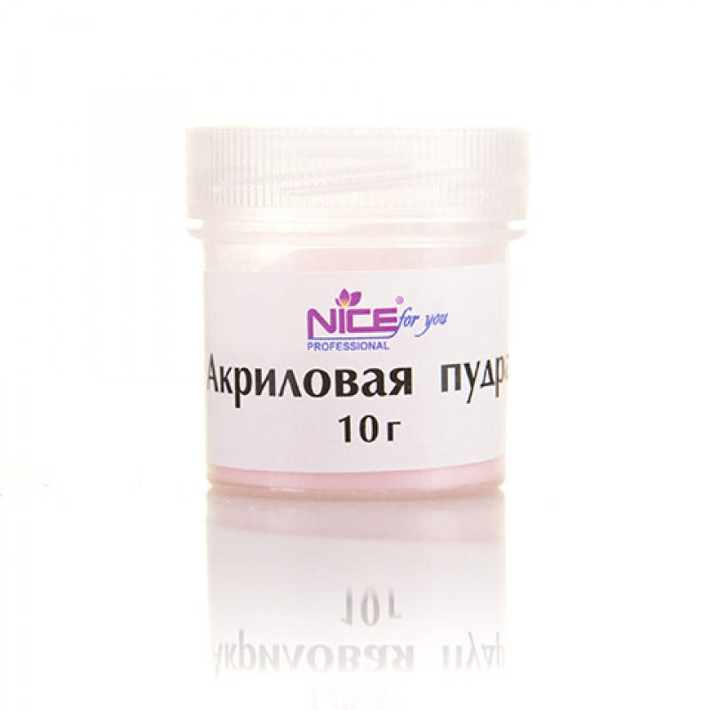 

Акриловая пудра Nice for you Pink 10 г, Розовый