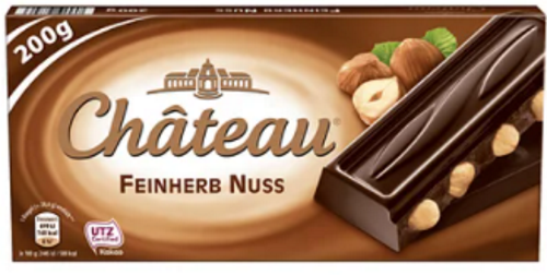 

Шоколад Château Feinherb Nuss черный с цельным орехом 200 г