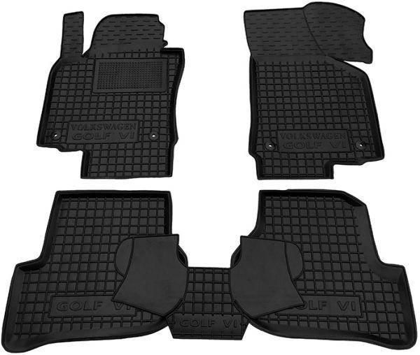 

Полиуретановые (автогум) коврики в салон Volkswagen Golf 5/ Фольксваген ГОЛЬФ 5 2004-2009, Черный