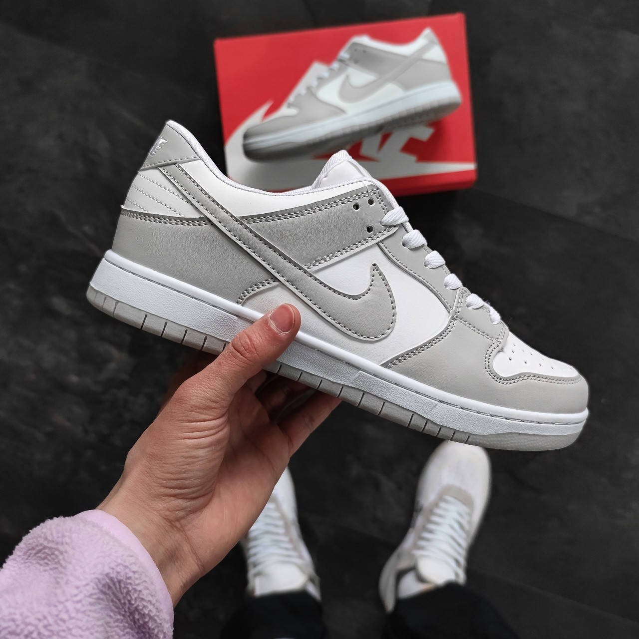 

Мужские кроссовки Nike SB Dunk Low Beige 42, Серый