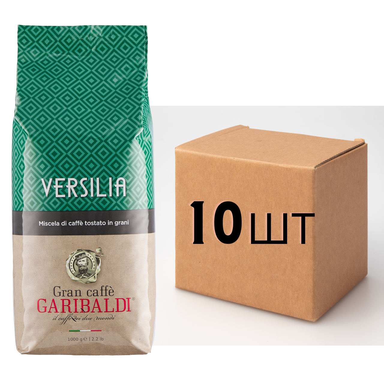 

Ящик кофе в зернах Garibaldi Versilia 1 кг (в ящике 10шт)