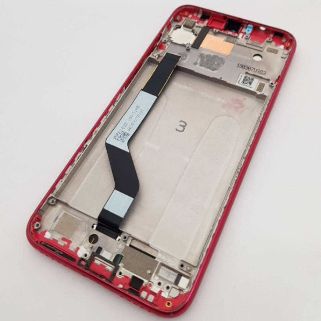 

С дефектом. Дисплей Xiaomi Redmi Note 7 модуль красный Сервисный оригинал с разборки (выгорания/царапины)